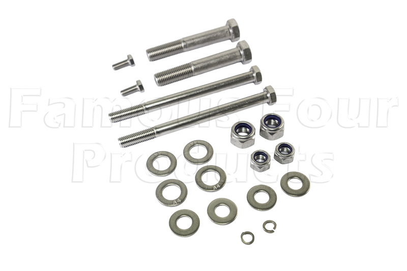 Nut & Bolt Kit - Rear A-Frame - Stainless Steel - M16 - Land Rover 90/110 & Defender (L316) - Suspension Parts