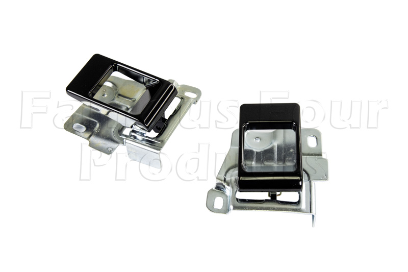 Door Pull Handles - Internal - Aluminium Black - Land Rover 90/110 & Defender (L316) - Body Fittings