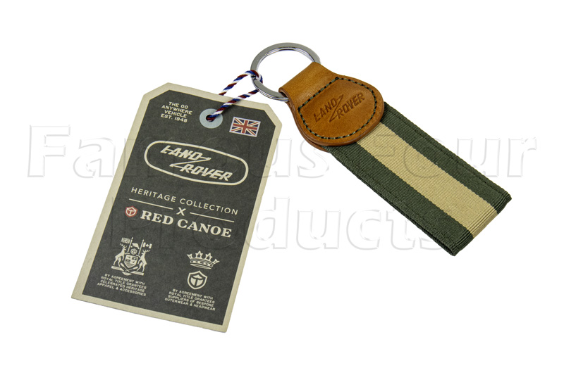 Key Ring - Leather & Webbing