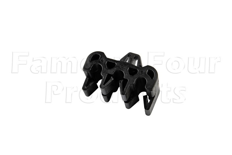 Plastic Clip for Securing Three Brake Pipes - Land Rover 90/110 & Defender (L316) - Brake Hydraulic Parts