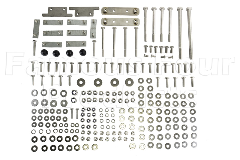 Bolt and Nut Kit - Stainless Steel - Body to Chassis - Land Rover 90/110 & Defender (L316) - Body Fittings