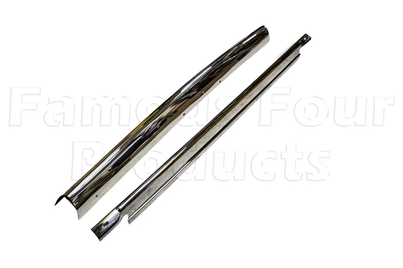Bumper Metal Blades - Front & Rear - Stainless Steel - Classic Range Rover 1986-95 Models - Body